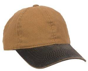 Canvas Cap with Weathered Cotton Visor