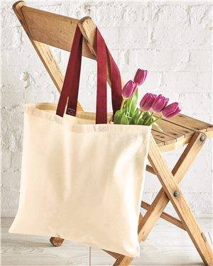 Contrasting Handles Tote