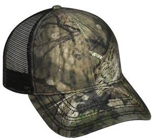 Oil Stained Camo Trucker Cap