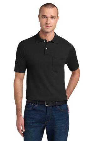 JERZEES -SpotShield 5.6-Ounce Jersey Knit Sport Shirt with Pocket