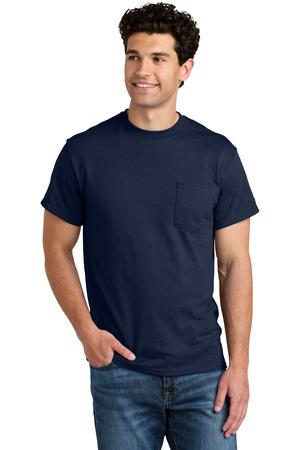 Gildan – DryBlend 50 Cotton/50 Poly Pocket T-Shirt.