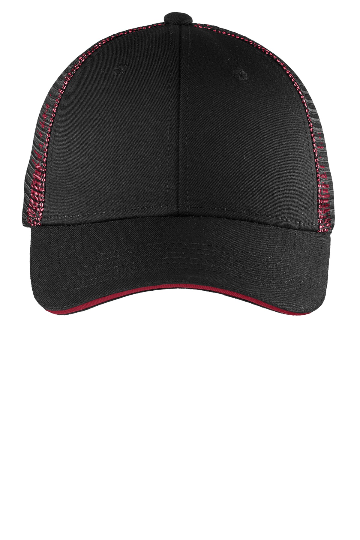 Port Authority Double Mesh Snapback Sandwich Bill Cap