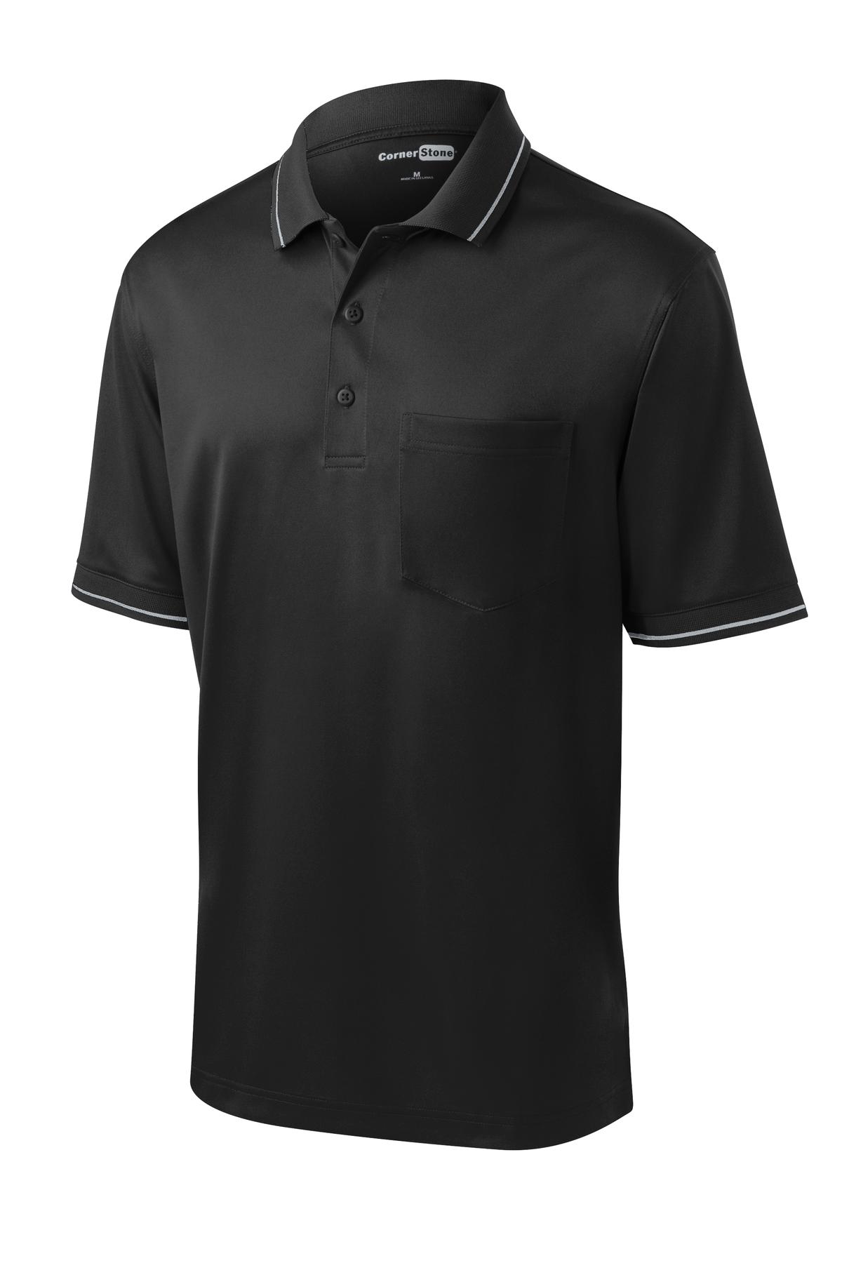CornerStone Select Snag-Proof Tipped Pocket Polo