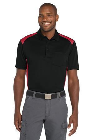 CornerStone Select Snag-Proof Two Way Colorblock Pocket Polo