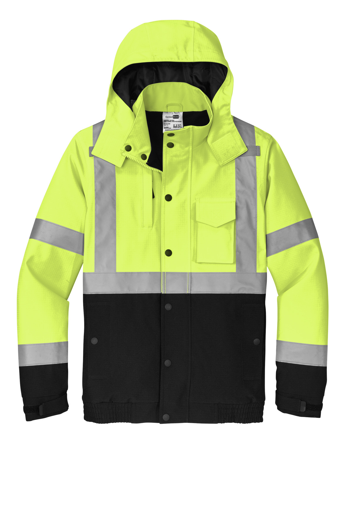 ANSI 107 Class 3 Waterproof Insulated Ripstop Bomber Jacket