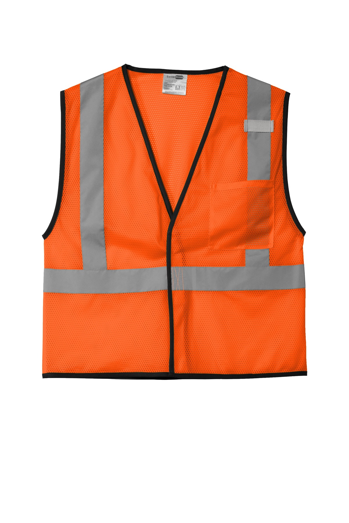 ANSI 107 Class 2 Economy Mesh One-Pocket Vest.