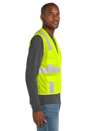 ANSI 107 Class 2 Mesh Six-Pocket Zippered Vest.