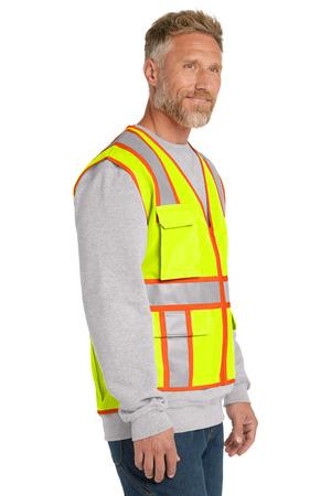 ANSI 107 Class 2 Surveyor Zippered Two-Tone Vest.