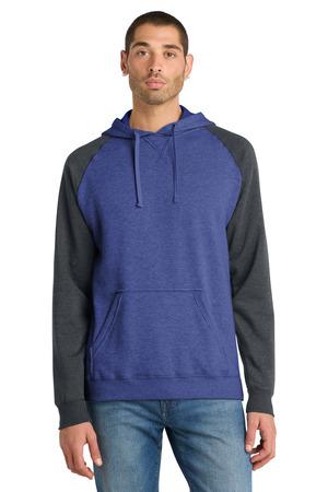 District Young Mens Lightweight Fleece Raglan Hoodie