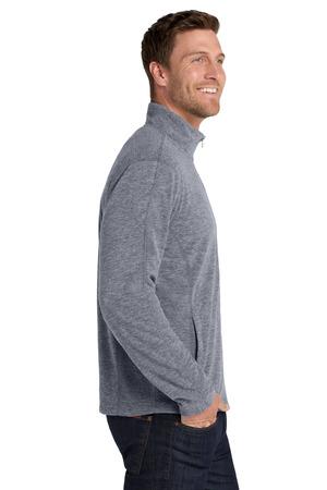 Port Authority Heather Microfleece Full-Zip Jacket
