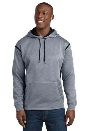 Sport-Tek Tech Fleece Colorblock Hooded Sweatshirt