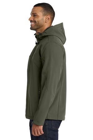 Port Authority Textured Hooded Soft Shell Jacket