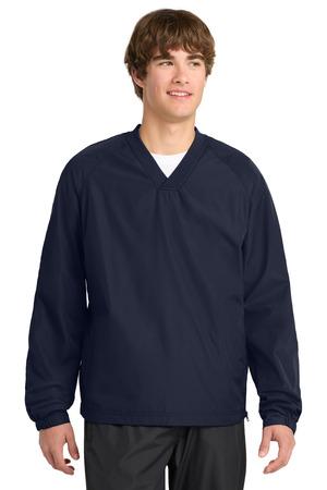 Sport-Tek V-Neck Raglan Wind Shirt
