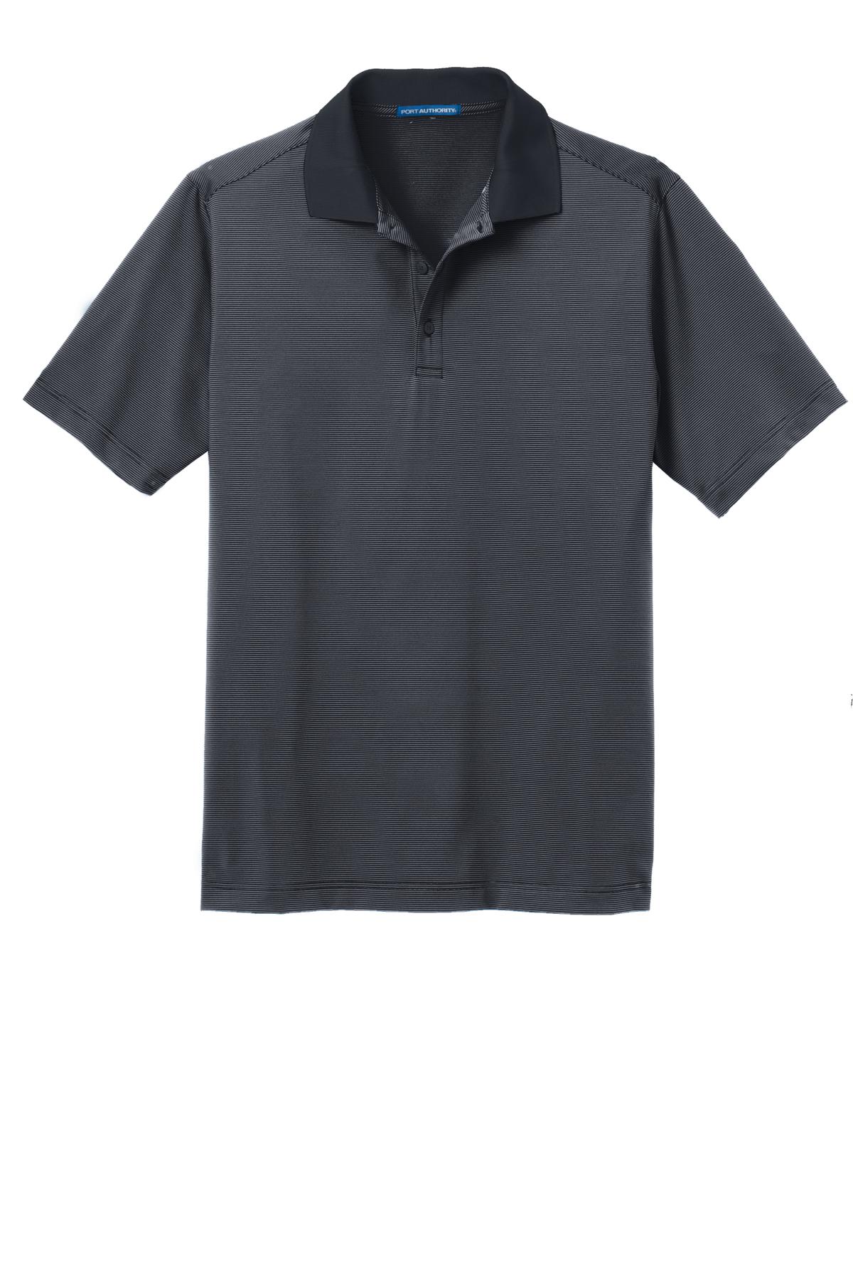 Port Authority Fine Stripe Performance Polo