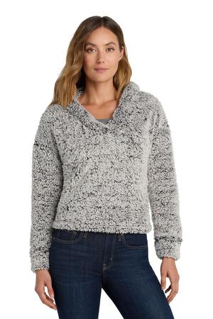 Ladies Cozy Fleece Hoodie.