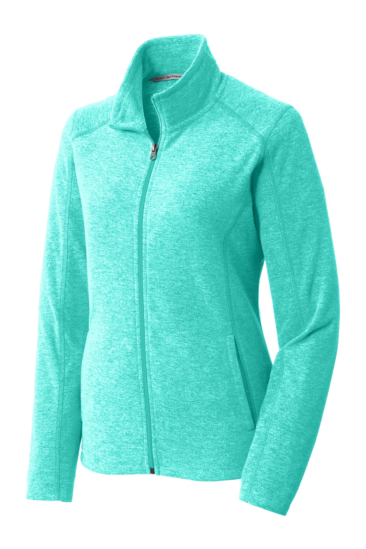 Port Authority Ladies Heather Microfleece Full-Zip Jacket