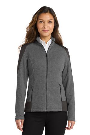 Ladies Grid Fleece Jacket.