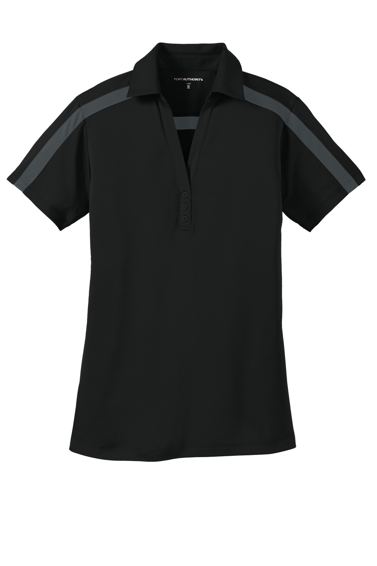Port Authority Ladies Silk Touch Performance Colorblock Stripe Polo