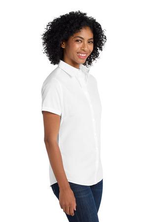 Port Authority Ladies Short Sleeve SuperPro Twill Shirt