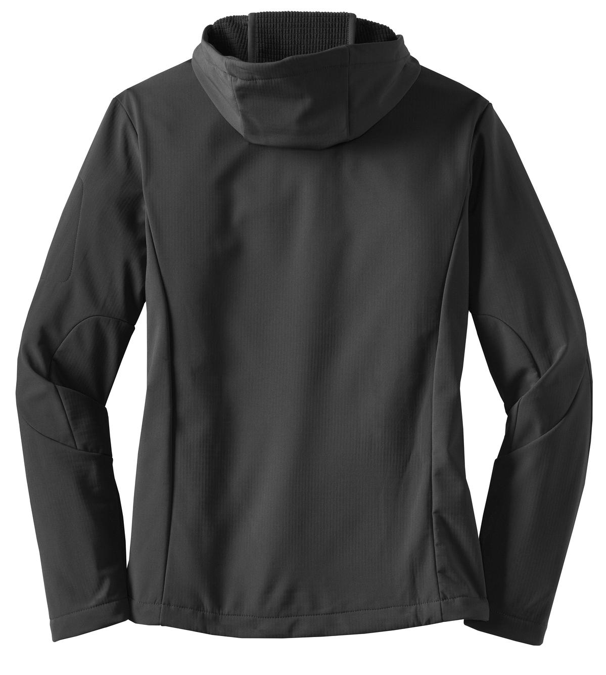 Port Authority Ladies Textured Hooded Soft Shell Jacket