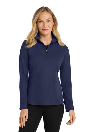 Port Authority Ladies Pinpoint Mesh 1/2-Zip