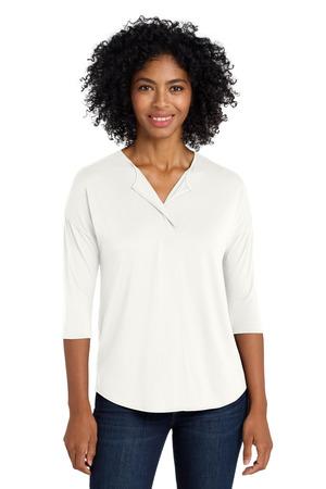 Port Authority Ladies Concept 3/4-Sleeve Soft Split Neck Top