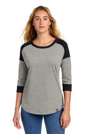 New Era Ladies Heritage Blend 3/4-Sleeve Baseball Raglan Tee