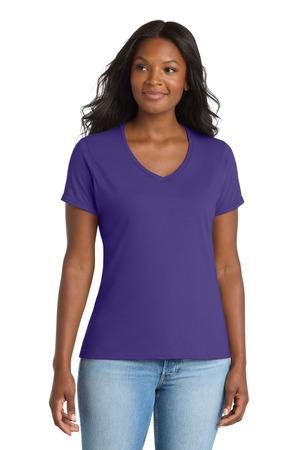 Port & Company Ladies Performance Blend V-Neck Tee