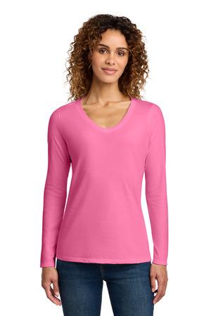 Port & Company Ladies Long Sleeve Fan Favorite V-Neck Tee