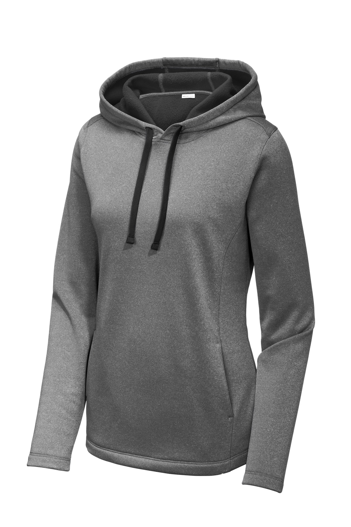 Sport-Tek Ladies PosiCharge Sport-Wick Heather Fleece Hooded Pullover