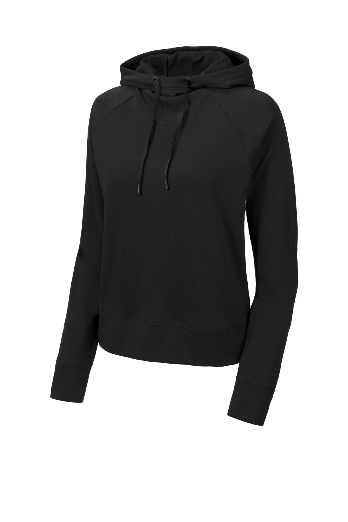 Ladies Lightweight French Terry Pullover Hoodie.