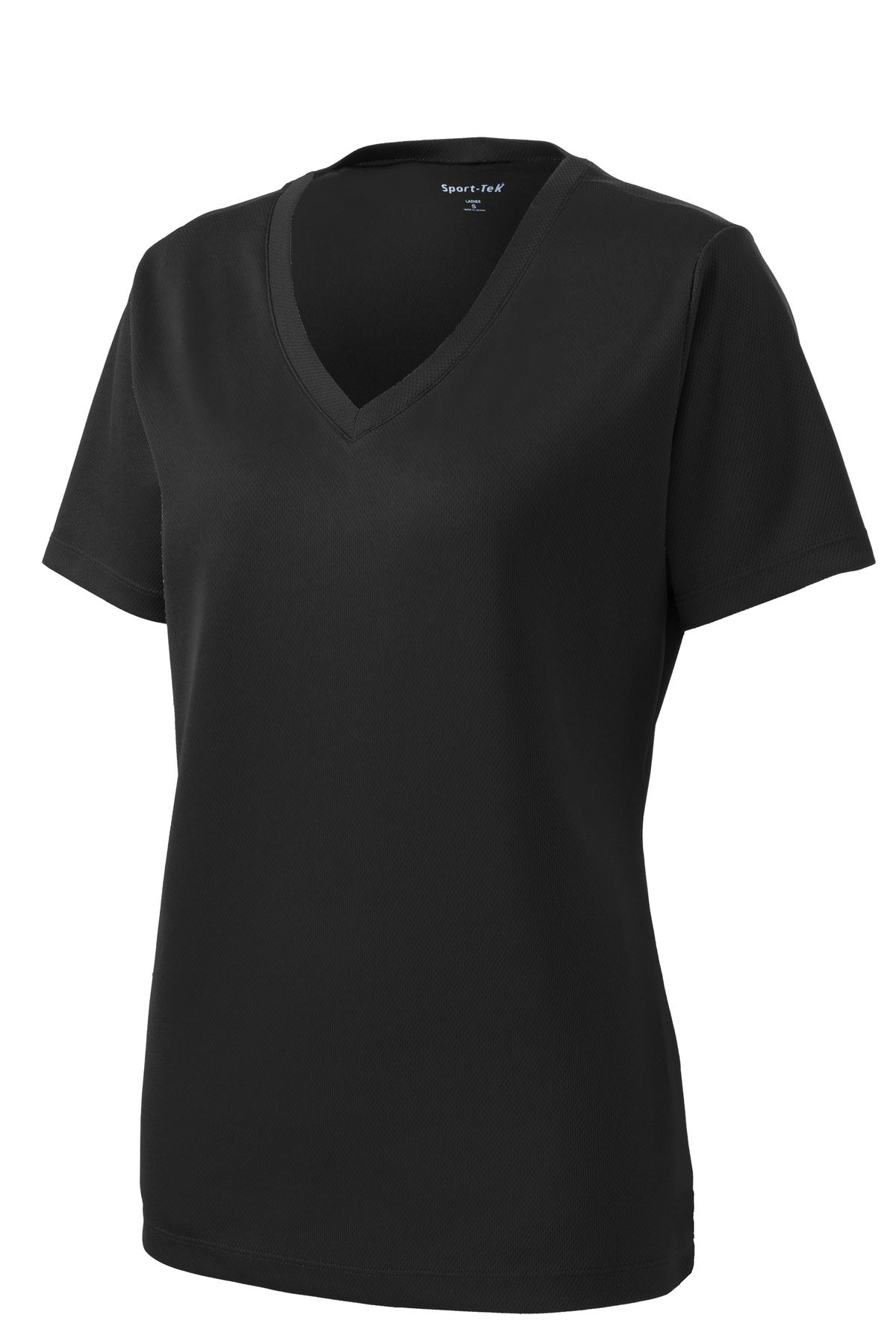 Sport-Tek Ladies PosiCharge RacerMesh V-Neck Tee