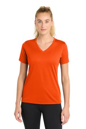 Sport-Tek Ladies PosiCharge RacerMesh V-Neck Tee