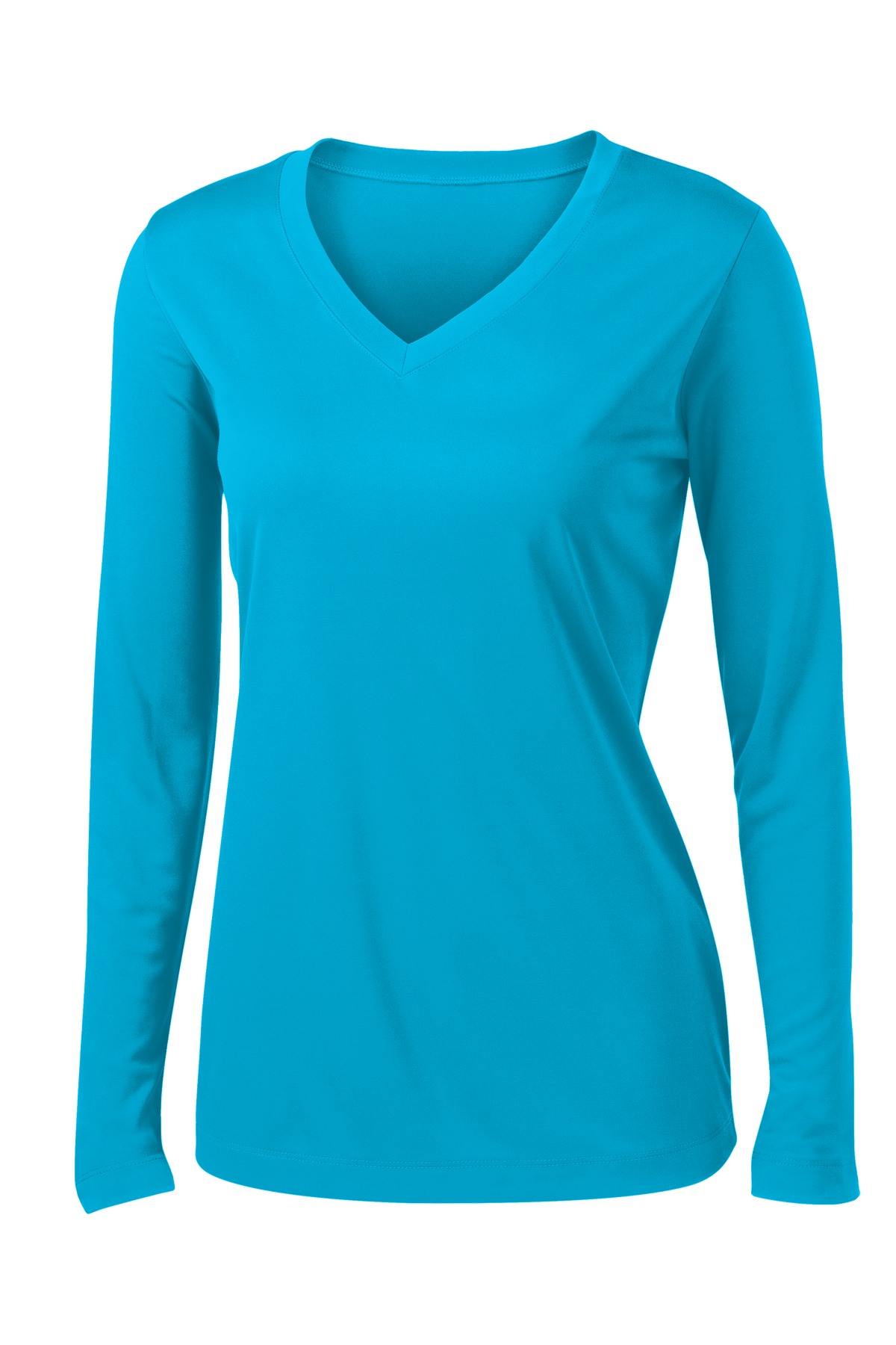 Sport-Tek Ladies Long Sleeve PosiCharge Competitor V-Neck Tee