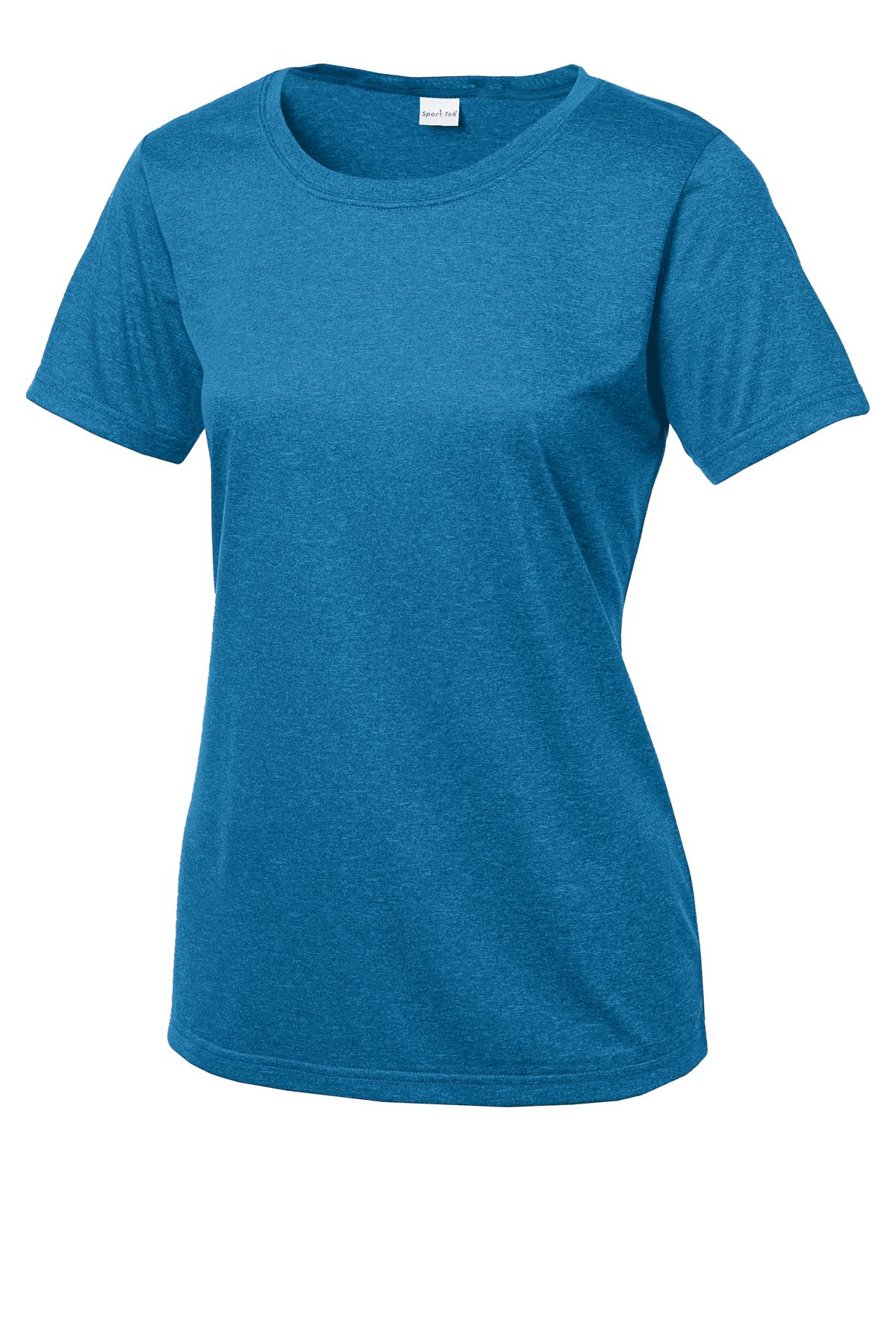 Sport-Tek Ladies Heather Contender Scoop Neck Tee
