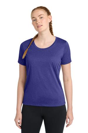 Sport-Tek Ladies Heather Contender Scoop Neck Tee