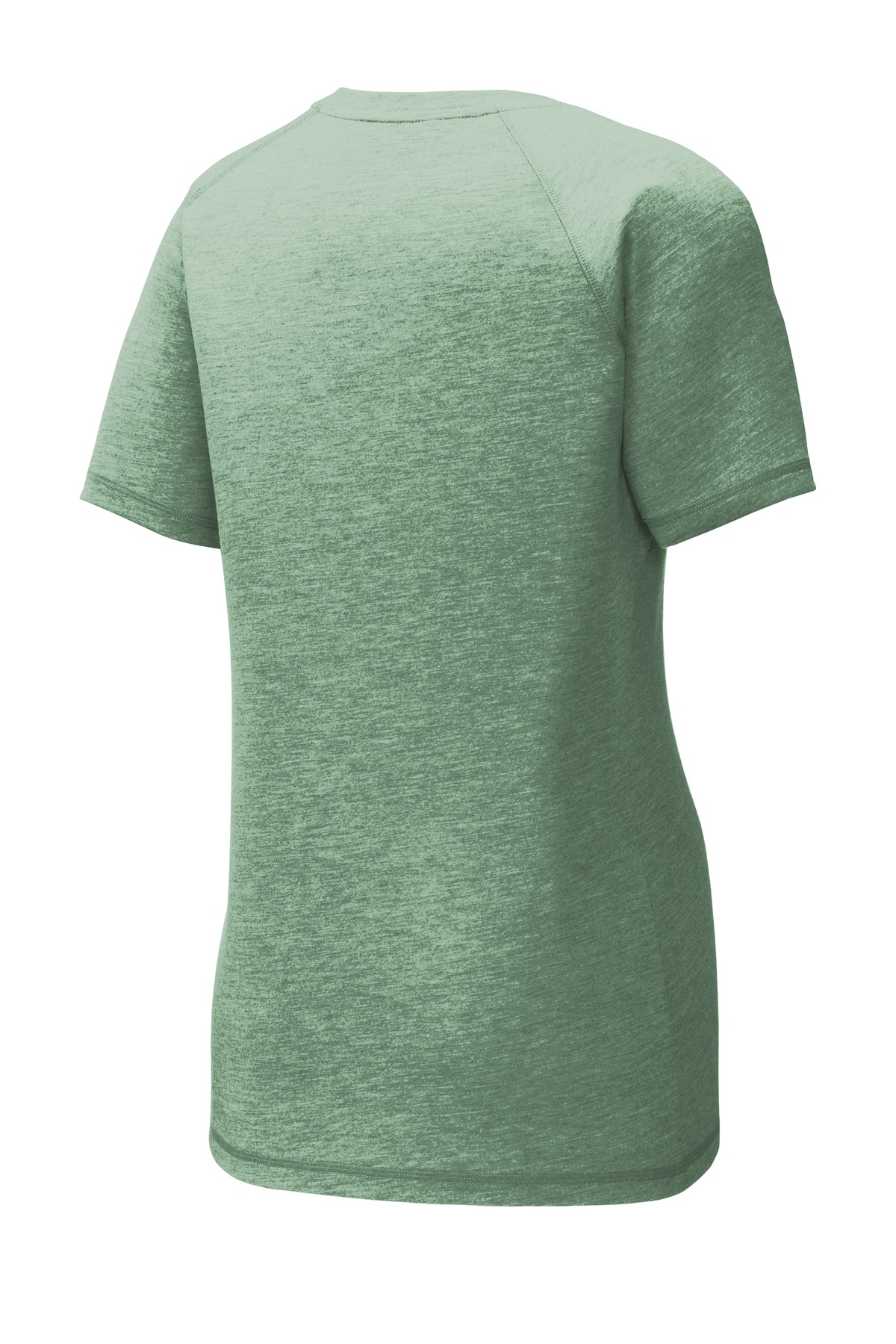 Sport-Tek Ladies PosiCharge Tri-Blend Wicking Scoop Neck Raglan Tee