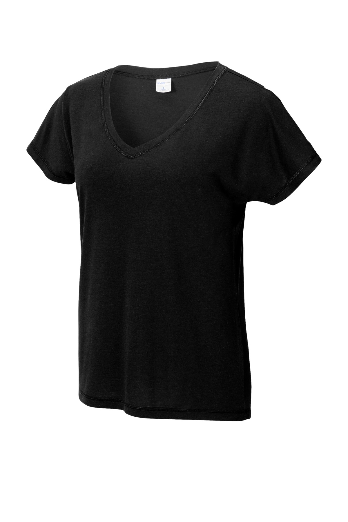 Ladies PosiCharge Tri-Blend Wicking Dolman Tee.