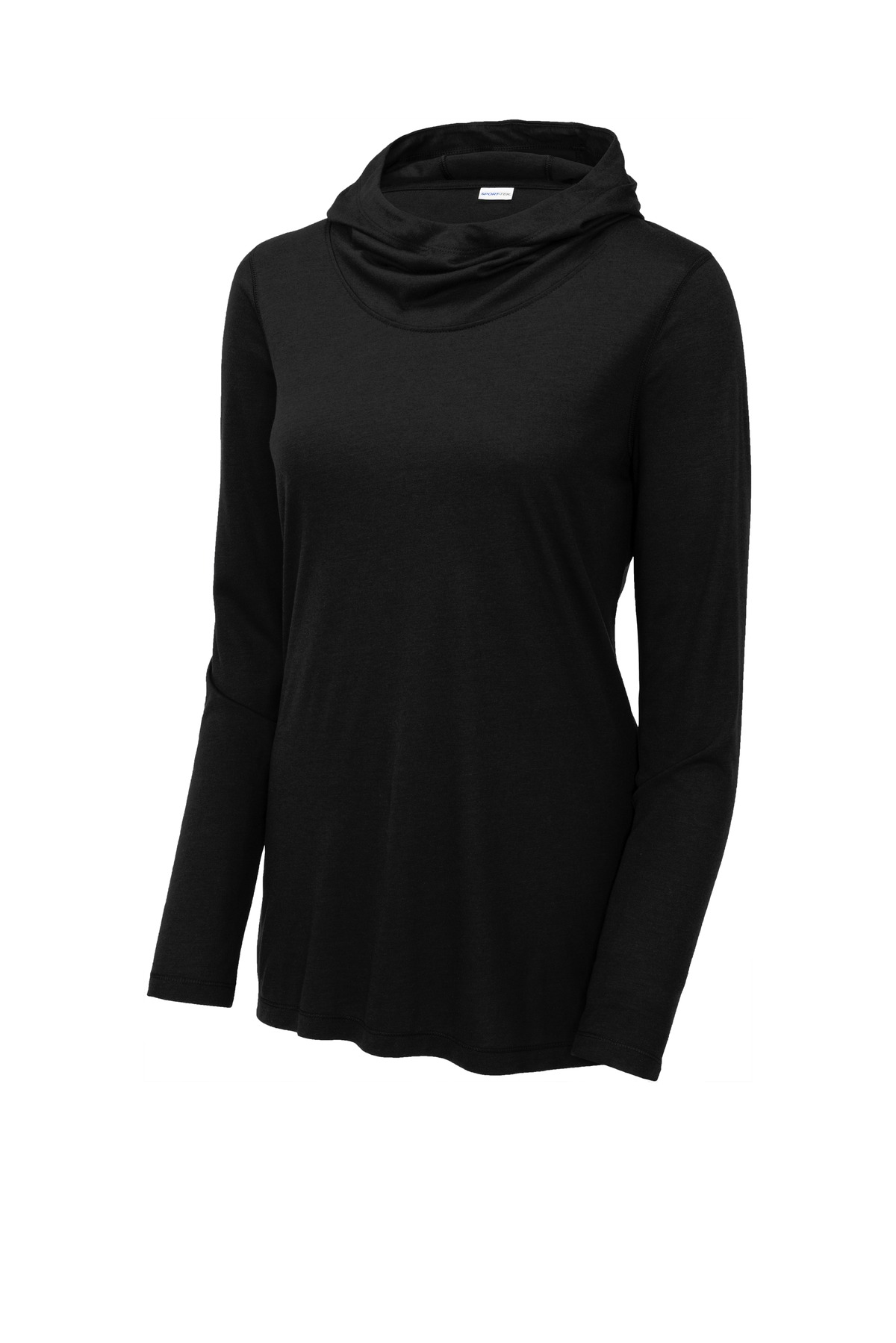 Ladies PosiCharge Tri-Blend Wicking Long Sleeve Hoodie