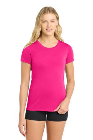 Sport-Tek Ladies PosiCharge Competitor Cotton Touch Scoop Neck Tee