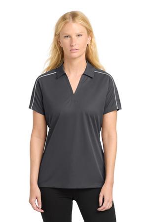 Sport-Tek Ladies Micropique Sport-Wick Piped Polo