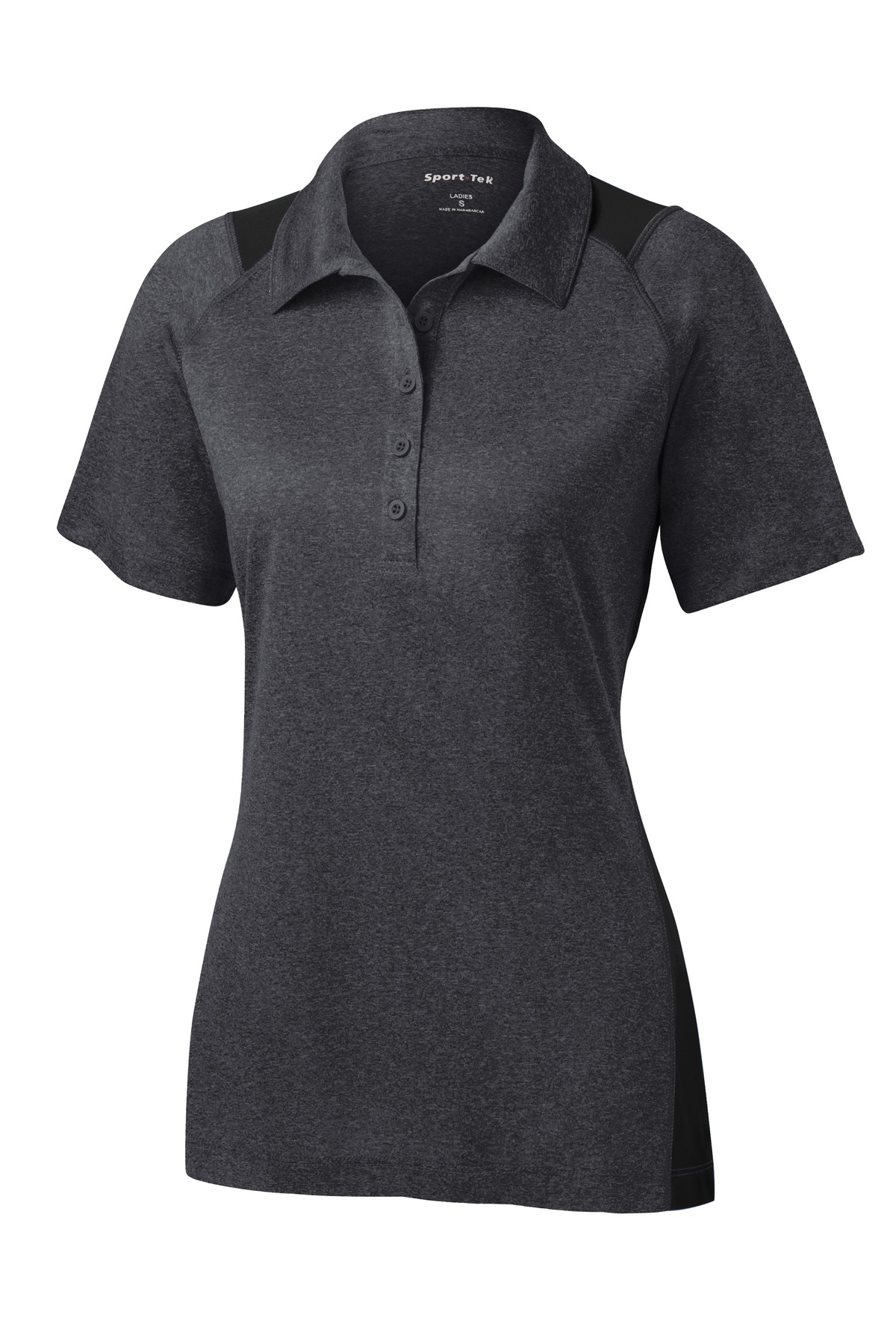 Sport-Tek Ladies Heather Colorblock Contender Polo