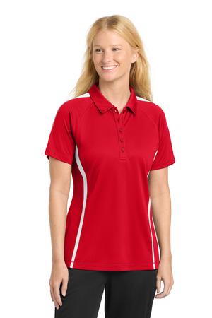 Sport-Tek Ladies PosiCharge Micro-Mesh Colorblock Polo