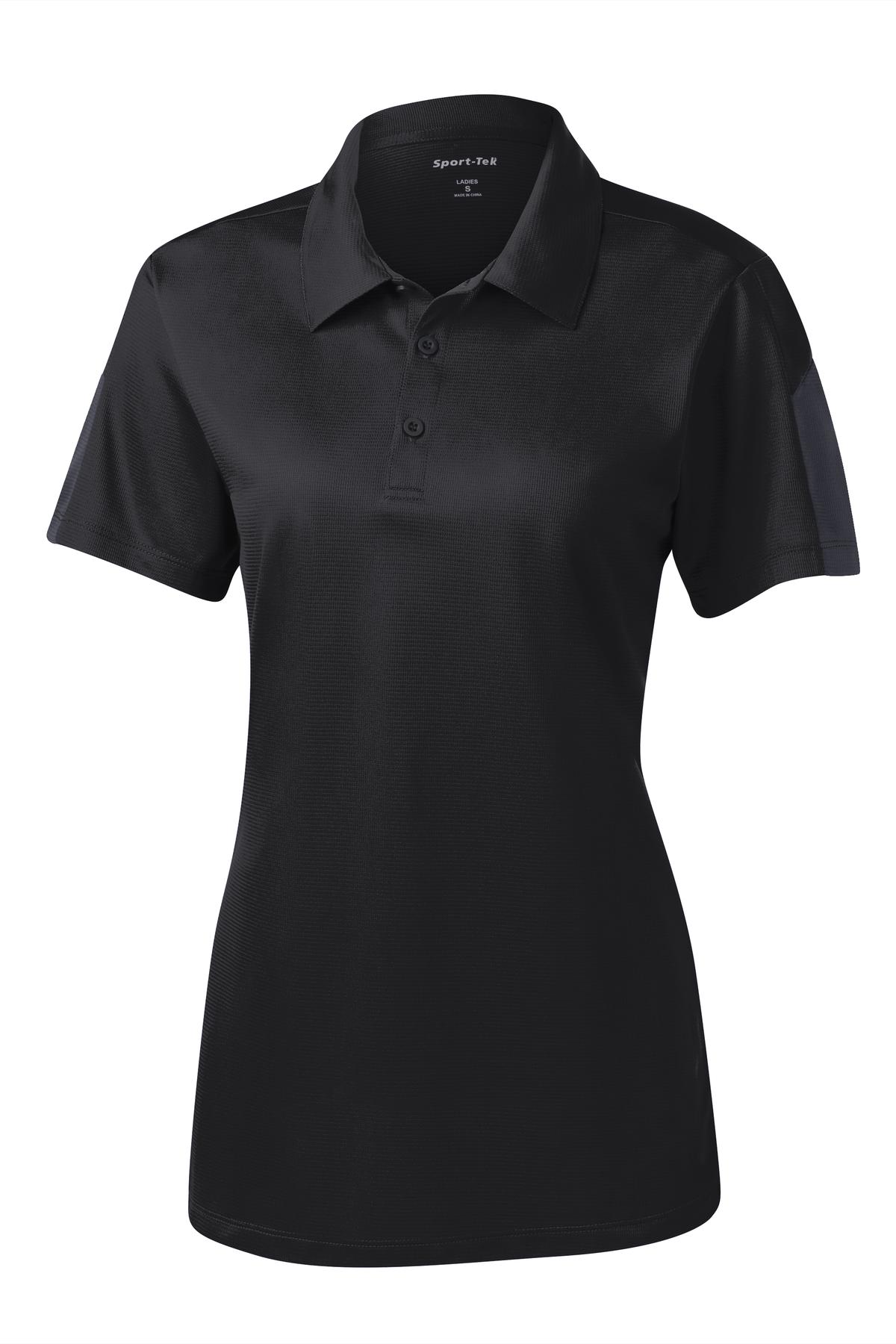 Sport-Tek Ladies PosiCharge Active Textured Colorblock Polo