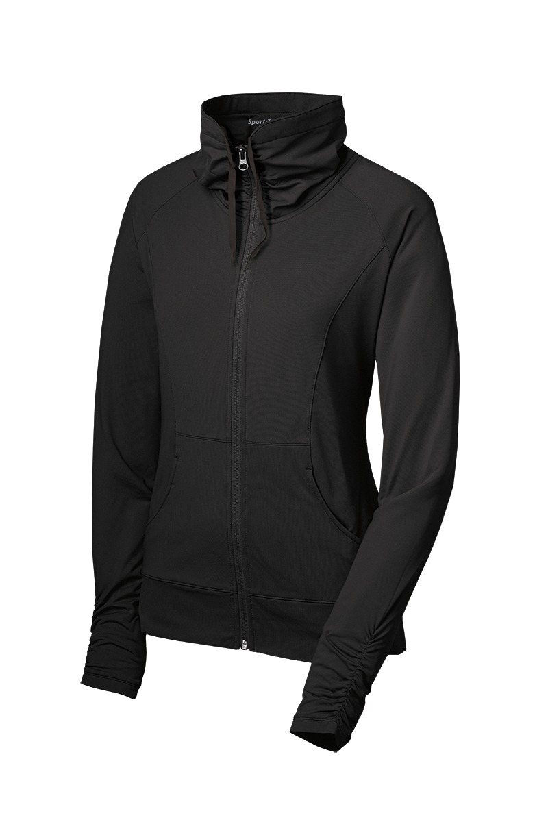 Sport-Tek Ladies Sport-Wick Stretch Full-Zip Jacket