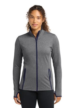 Sport-Tek Ladies Sport-Wick Stretch Contrast Full-Zip Jacket