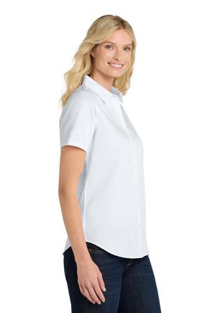 Ladies Short Sleeve SuperPro ReactTwill Shirt.