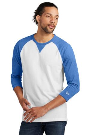 New Era Sueded Cotton Blend 3/4-Sleeve Baseball Raglan Tee