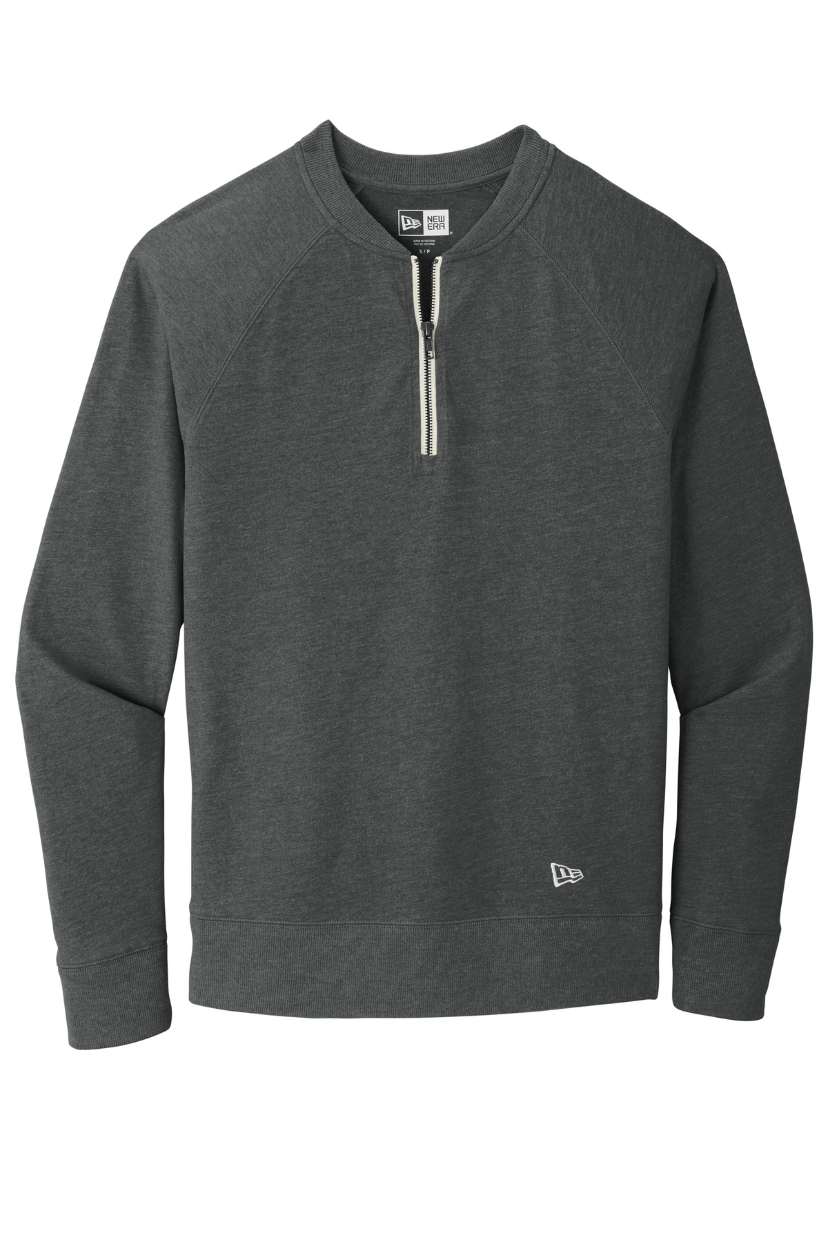 Sueded Cotton Blend 1/4-Zip Pullover