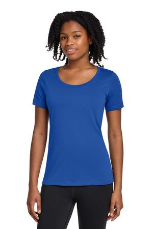 Nike Ladies Dri-FIT Cotton/Poly Scoop Neck Tee